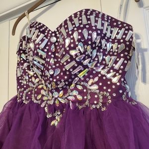 Bedazzled Purple Prom dress